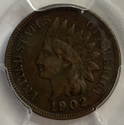 1902 - Indian Head Cent - Env. Damage XF Details - Exact Coin Imaged - Image 1 of 4