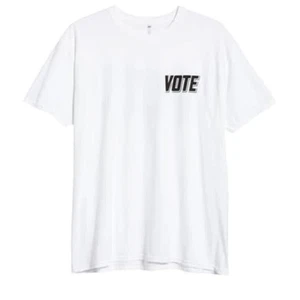 BP. Men's Vote Collection Short Sleeve Crew Neck T-Shirt in White Small MSRP $25 - Picture 1 of 3