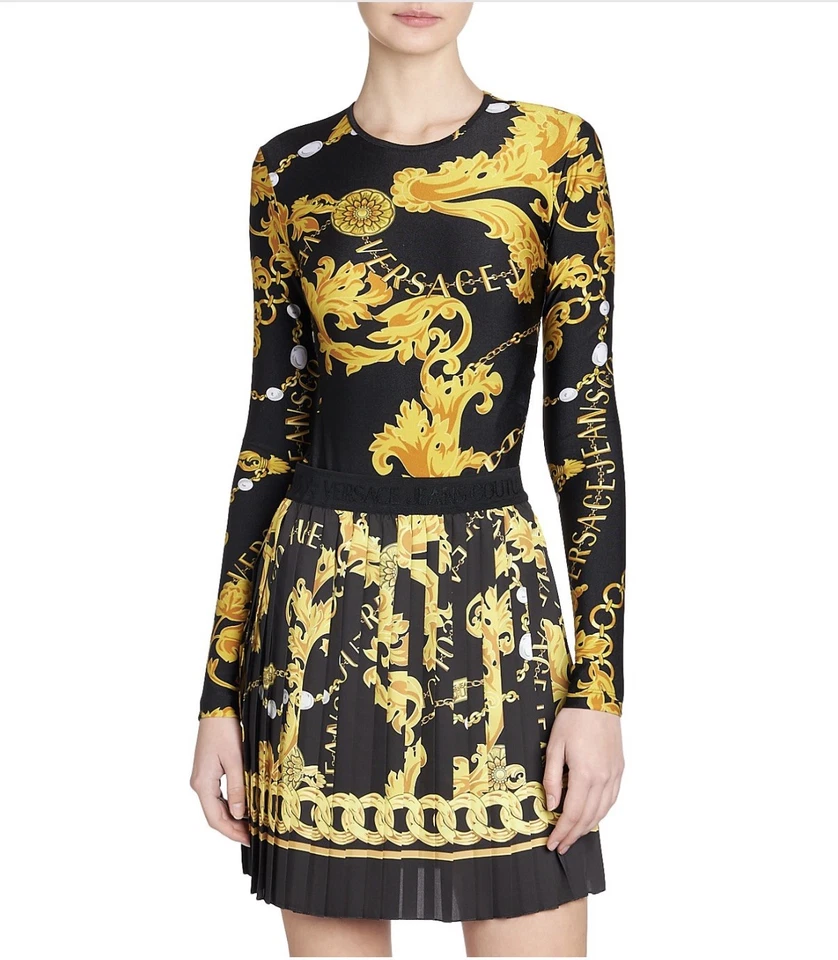 VERSACE Tributo Dorado Medusa Barroco Body Top XS 🔥 Foto 1 de 4