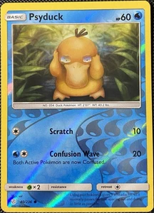 Psyduck 40/236 Sm-Cosmic Eclipse Reverse Holo - Pokémon Karte - Bild 1 von 2