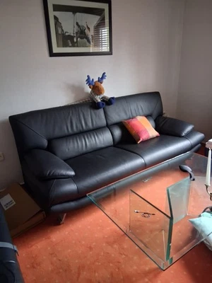 Ledercouch, Sofa, 3er, & 2er & 1 Sessel wie Neu - Bild 1 von 4