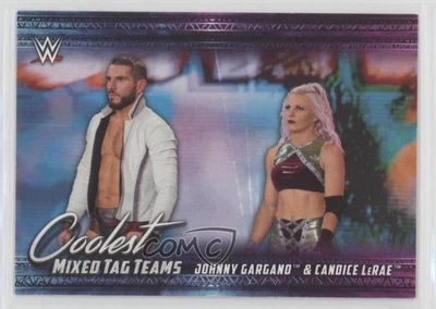 2021 Topps WWE Coolest Mixed Tag Teams Johnny Gargano & Candice LeRae Patch - Image 1 of 2