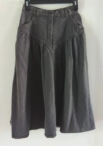 CIRCLE T MARILYN LENOX Vintage Denim Midi Skirt Cowgirl Equestrian Western Rodeo - Picture 1 of 7