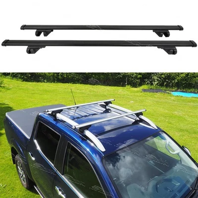 Barras transversales portaequipajes portaequipajes con llaves para Nissan NP300 Frontier 53" Foto 1 de 4