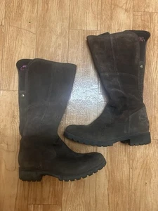 Timberland Earthkeepers Para Mujer Talla 9M Marrón Gamuza Cuero Botas Altas Cremallera Lateral - Imagen 1 de 7