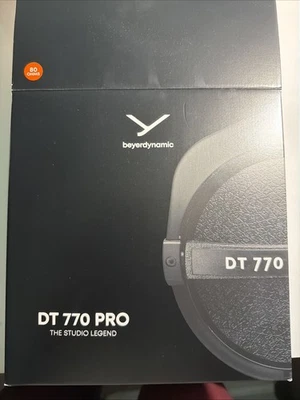 beyerdynamic DT 770 Pro 80 Ohms Closed Wired Studio Headphones New! Sealed! - Image 1 of 4