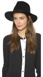 Men's Wesley Medium Brim Felt Fedora Hat, black, X-Large - Picture 1 of 3