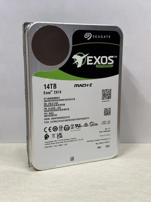 Seagate Exos 2X14 MACH.2 14TB ST14000NM0001 SAS 12Gb/s 4Kn HDD - Tested SMART OK - Image 1 of 4