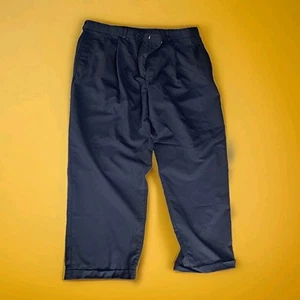 Pantalones de vestir Calvin Klein negros para hombre talla 32x30 plisados calce clásico holgados vintage - Imagen 1 de 2