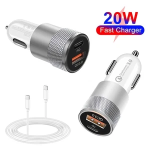 For Apple iPhone 17 16 15 14 Pro Max20W Type-C Fast Car Charger Adapter Socket - Picture 1 of 30