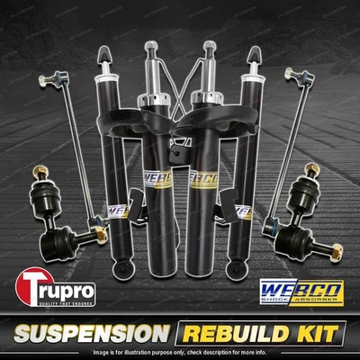 Front+Rear Webco Shock Absorbers Trupro Sway Bar Links for Mazda 3 BK 2004-2009 - image 1 of 3