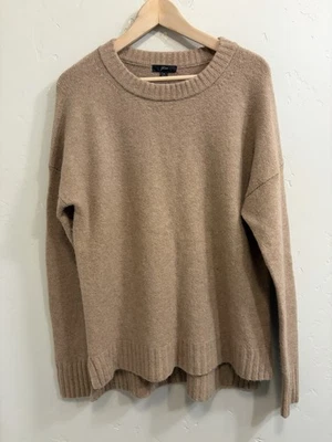 J Crew Men’s Vintage Size Small Mocha Color Classic Crew Neck Pullover Sweater - Image 1 of 4