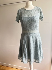 H&M Kleid mit Spitze festlich mint türkis grün Gr. 38 - Bild 1 von 2