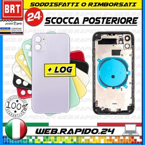 D309_SCOCCA POSTERIORE PER APPLE IPHONE 11 TELAIO VETRO+FRAME COMPLETA GIALLA - Foto 1 di 2