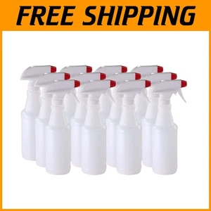 12-Pack HDPE Plastic Spray Bottles - Leak-Proof - Picture 1 of 10
