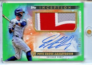 2024 Topps Inception Pete Crow - Armstrong Patch Auto Autogrammkarte /99 3 Farben - Bild 1 von 2