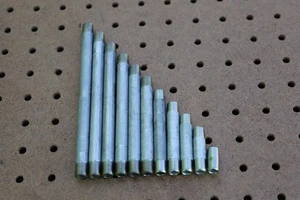 STAINLESS STEEL SS 316 KIT 1/8" S40 BARREL PIPE NIPPLE THREADED SET OF 8 - Picture 1 of 5