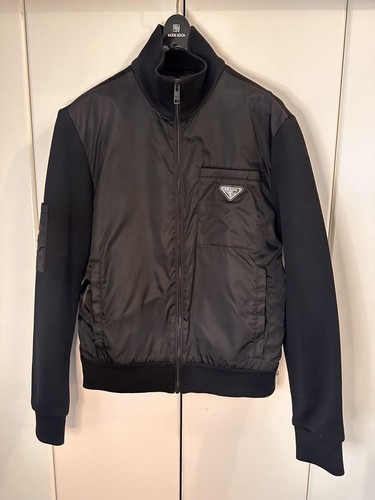 Giacca in pile Prada Re Nylon con dettagli