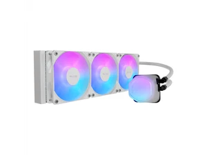 360 Elite Liquid White AIO CPU Liquid Cooler, R9|Ultra 7, Ceramic Bearing Pump, - Picture 1 of 4