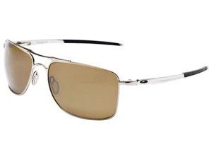 Oakley Gauge 8 M Polarized Sunglasses OO4124-0557 Chrome/Tungsten Iridium - Picture 1 of 1