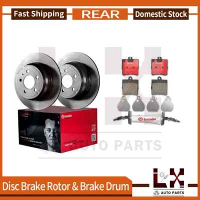 Brembo 6 Rear Disc Brake Rotor and Pad Set Fits 2003 Mercedes-Benz C230 - Image 1 of 4