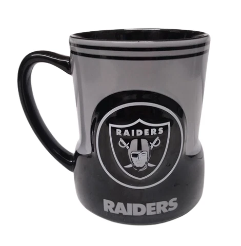 2013 OAKLAND RAIDERS NFL Ceramic 3-D Logo Mug 16oz by Boelter Brands Cover