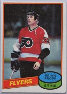 1980-81 TOPPS HOCKEY #39 BRIAN PROPP RC ROOKIE SCRATCHED EX RAW (TL-1492) - Imagen 1 de 5