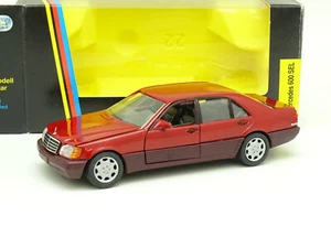 MERCEDES BENZ 600 SEL SCHABAK 1261 1/43 MADE IN GERMANIA ROSSO RED W140 - Foto 1 di 2