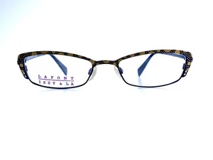 New Lafont Issy La Black Gold Cat Eye Rectangular Glasses Anemone 181 49 17 135 - Picture 1 of 8