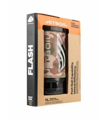 JETBOIL FLASH CAMO 1L PERSONAL COOKING SYSTEM JET BOIL PORTABLE PCS CAMP STOVE - Image 1 of 4