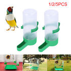 1/2/5XPet Drinker Food Feeder Water Clip For Cage Bird Parrot Cockatiel Budgie