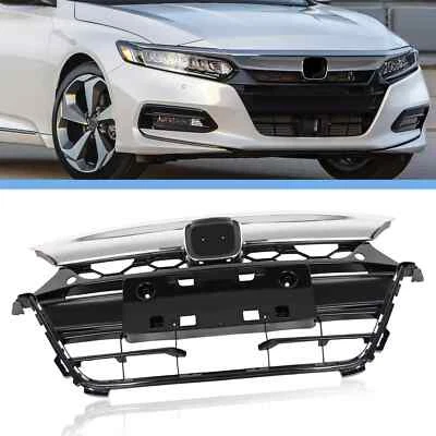 Front Bumper Upper Grill Grille Assembly For Honda Accord 2018 2019 2020 - Image 1 of 4