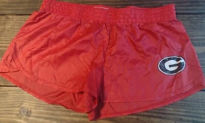 Pantalones Cortos Atléticos De Colección Rojo Suave UGA Bulldogs Nylon Adulto XL Hecho en EE. UU. G3 Foto 1 de 4