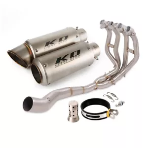 For Kawasaki Ninja ZX-25R 2021-2024 Full Exhaust System Header Pipe Muffler Tips - Foto 1 di 15