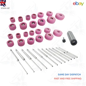 Sioux Valve Seat Grinding Stones 24 Pcs with 11PCS Pilots + 11/16" Holder - Picture 1 of 3