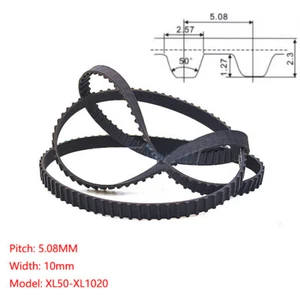 50XL-1020XL Timing Belt Pitch 5.08mm Width 10mm Closed Rubber Transmission Belts - Picture 1 of 6