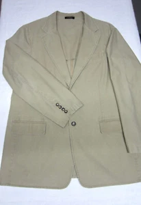 Chaqueta de Viaje Blazer de Verano LL BEAN de Algodón Caqui Ligera 44 Alta - Imagen 1 de 10