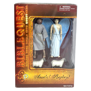 NEW Bible Quest ANGEL and SHEPHERD Action Figures - Religious Christian Toy