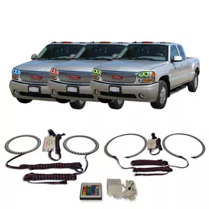 RGB Multi Color IR Headlight Halo kit for GMC Sierra 1500 02-06 - Bild 1 von 6