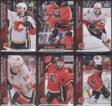 2015-16 UPPER DECK SERIE 1 & 2 CALGARY FLAMES NHL HOCKEY TEAM SET