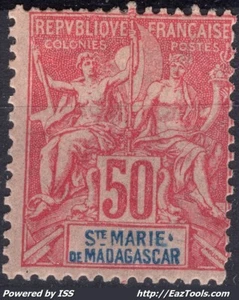 SAINTE MARIE DE MADAGASCAR TYPE GROUPE N° 11 NEUF * AVEC CHARNIERE - Picture 1 of 2