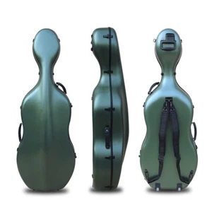4/4 Cello Case with Wheels and Embedded handle Aviation Composite Materials Hard - Picture 1 of 16