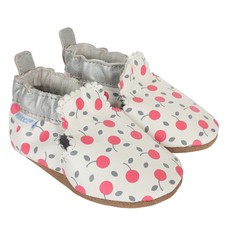 Robeez Cherry Pie Soft Soles Baby Shoes, size 6-12 months