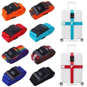 AUS Travel Suitcase Accessories Luggage Strap Bundling Belt Luggage Buckle Strap - Picture 1 of 26