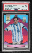 2014 Panini Prizm World Cup Red Prizms /149 Lionel Messi #12 PSA 8