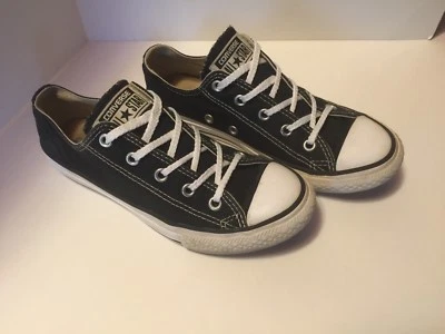 Converse Chuck Taylor All Star Negro Juvenil Talla 2 Parte Superior Baja Buey Foto 1 de 4