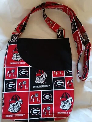 Bolso Cartera Bulldogs Universidad de Georgia Nuevo UGA Dawgs 5-comparrments Bolso de Mano Foto 1 de 3