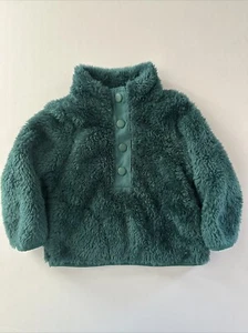 Wonder Nation Größe 12 Monate grün weich flauschig Pullover Kleinkind Mädchen - Bild 1 von 6