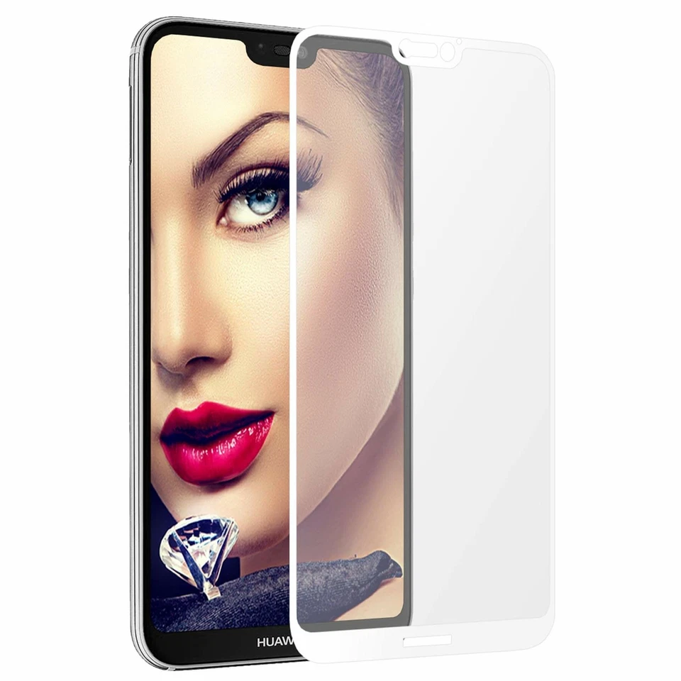 Pellicola salvaschermo di vetro per Huawei P20 lite (ANE-LX1 / 5.84'') - bianco - Immagine 1 di 1