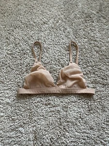 SKIMS Women's Mesh Triangle Bralette in Ochre Size XS - Picture 1 of 4